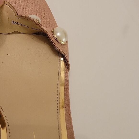 JESSICA SIMPSON FAUX EARL'S STRAP ADJUSTABLE BUCKLE ALMOND TOE BLOCK HEEL SANDAL - Picture 16 of 16